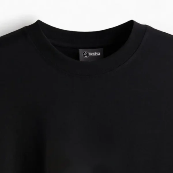 Statement Graphic black Oversized T-Shirt