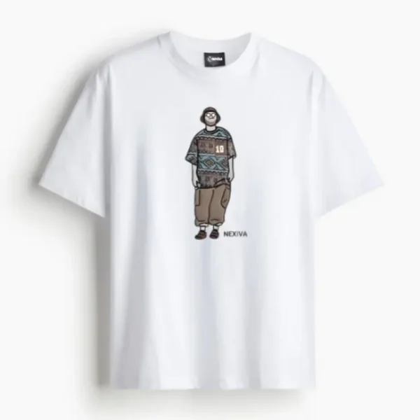 Statement Graphic White Oversized T-Shirt